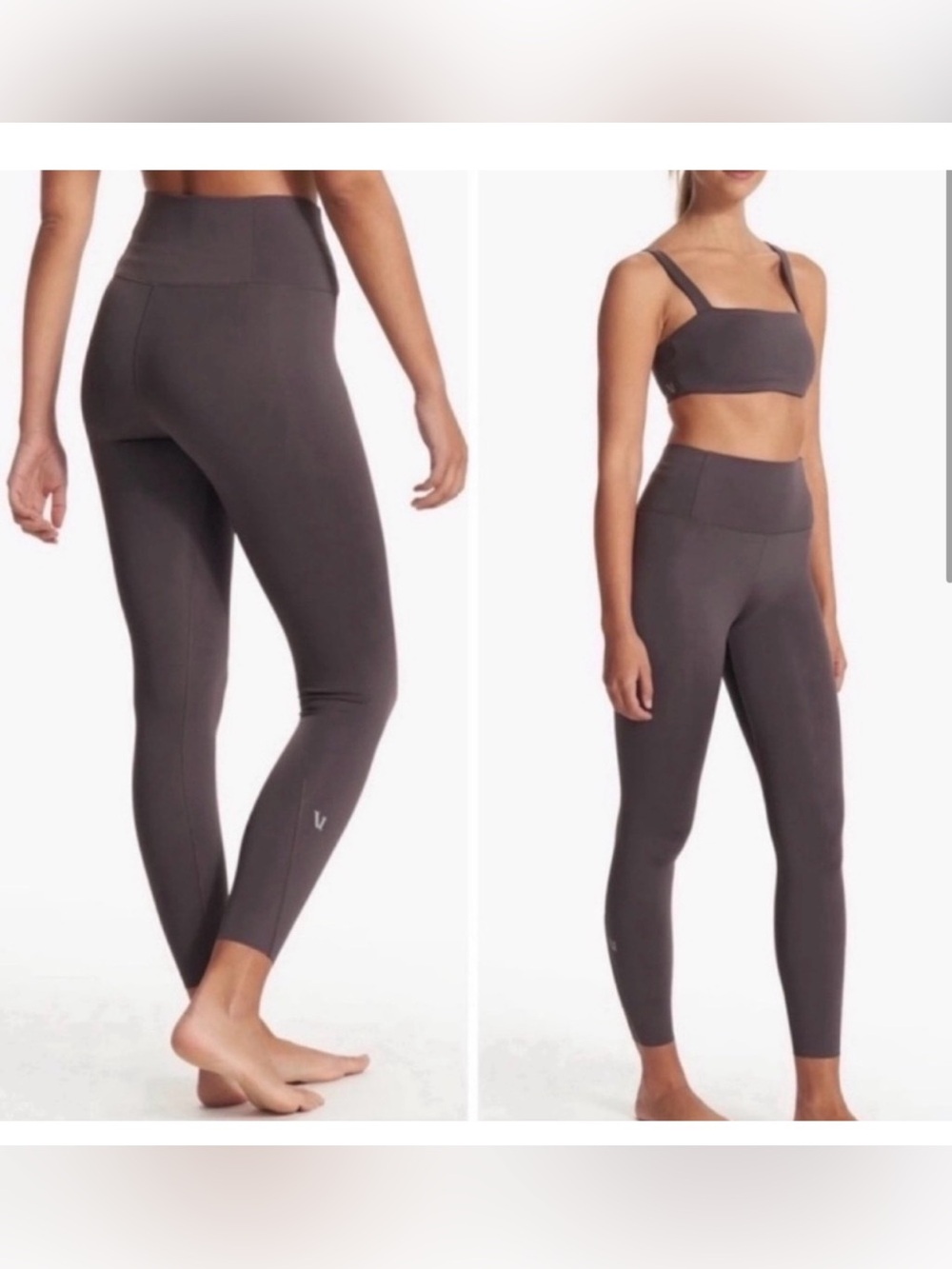 Vuori Evolve Leggings Small Plum Purple High Rise 25” Inseam Yoga Athleisure - Picture 3 of 4